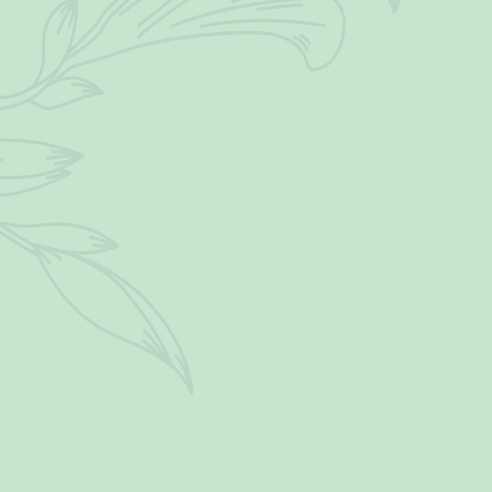 A light green background with a leaf design.